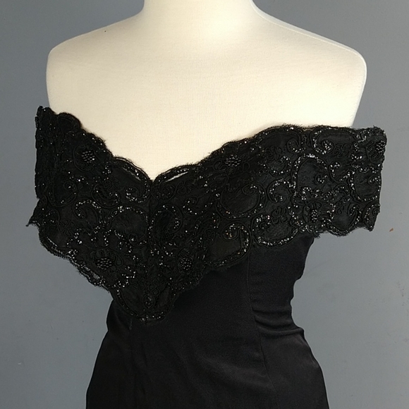 Vintage Niki Petites off shoulder cocktail dress 6 - Picture 2 of 12